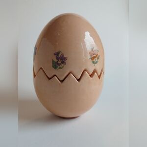 Vintage Ceramic Cracked Egg Salt and Pepper Shacker